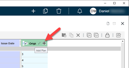 Plan Organizer showing the Add Plan button