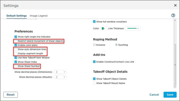 CC Takeoff webinar suggested settings