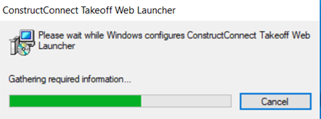 web launcher installation progress