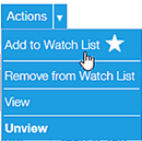 Action menu