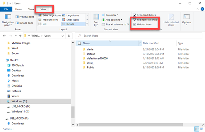 Windows Explorer - enable View Options