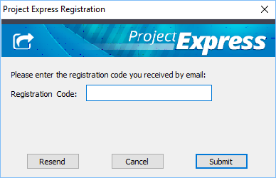 Project Express registration confirmation
