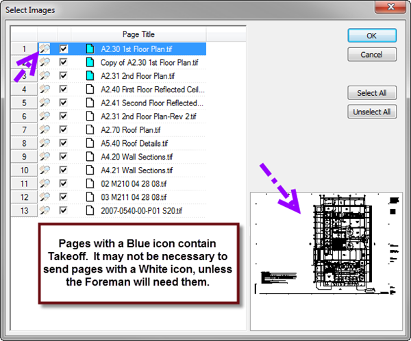 In the Select Custom Images dialog box, select only those images the Foreman requires