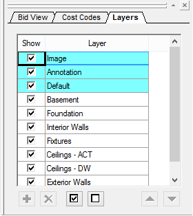 in the Layers window, you can turn on and off various layers to simplify the Image Window