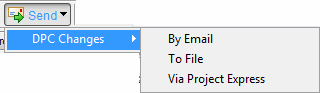 Foremen can send their DPC changes using the Send menu