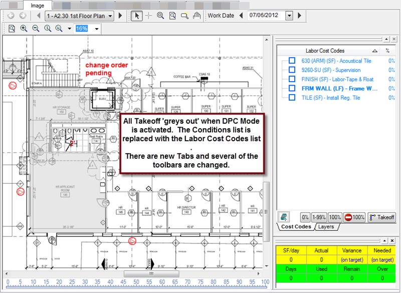 Digital Production Control Image Tab DPC Mode activated - new tabs and windows display