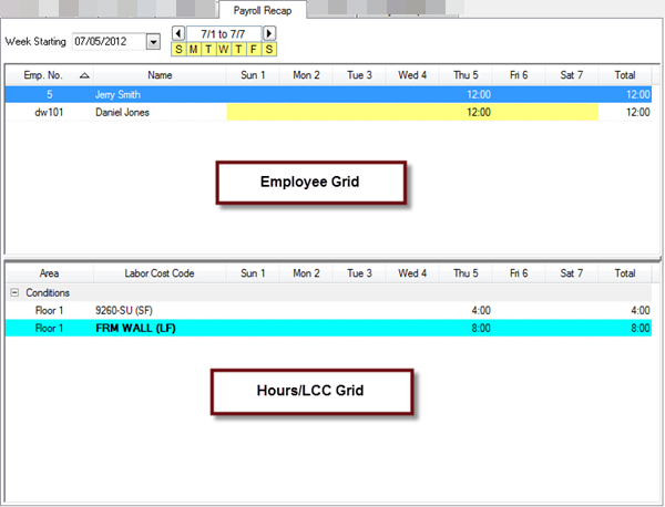 DPC Payroll Recap Tab