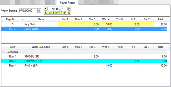 DPC Payroll Tab