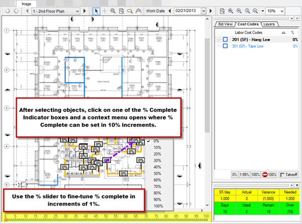 DPC Image Tab - setting percent complete