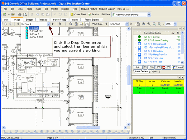 DPC - Choosing a Floor to percent on the Image Tab