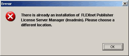 LMAdmin installation - already installed