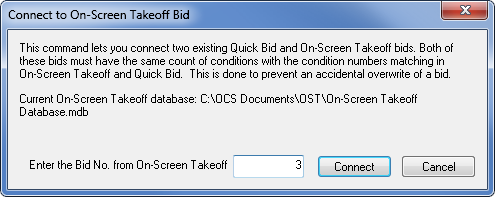 enter the bid number of the combined OST bid