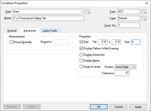 ACT Condition - Advanced properties