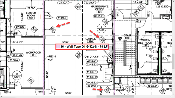 Takeoff Boost incorrect wall type name