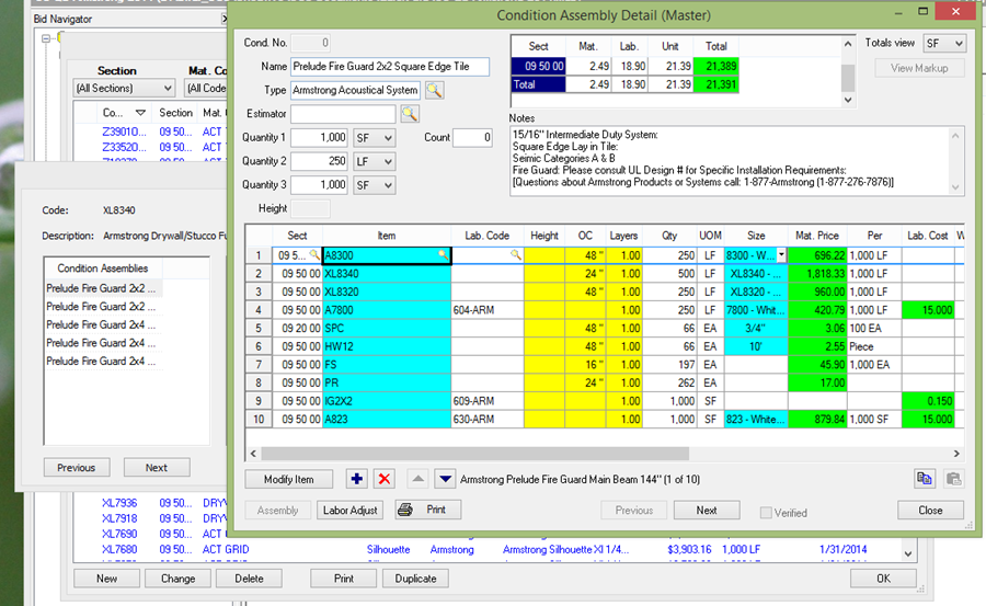 Master Items Show Where Used - Condition Assembly