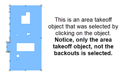 Area object without Backouts selected