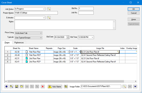 OST Cover Sheet - Pagestab