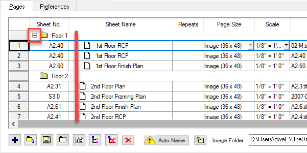 OST Cover Sheet Plan Organizer grid