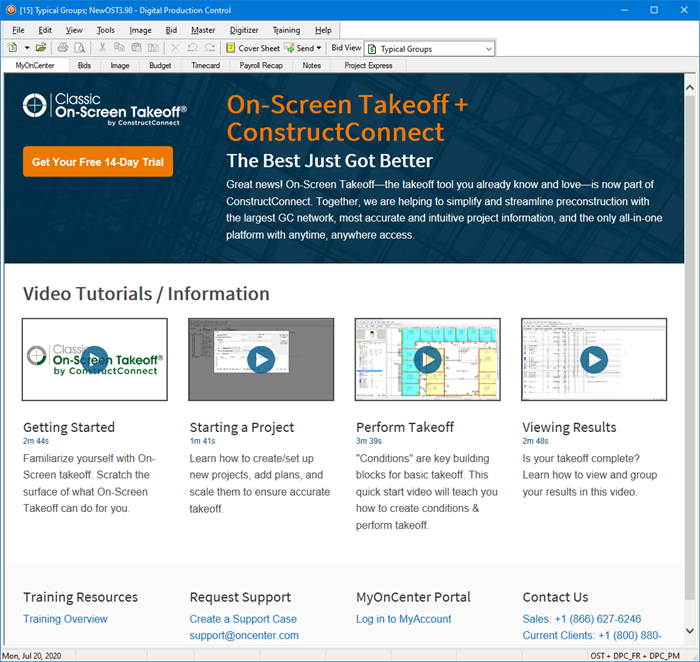 DPC MyOnCenter Tab