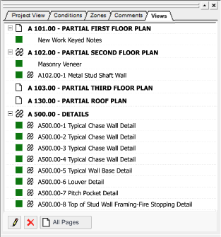 On-Screen Takeoff View tab in the Conditions window showing links