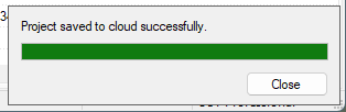 On-Screen Takeoff CloudSync upload complete notification