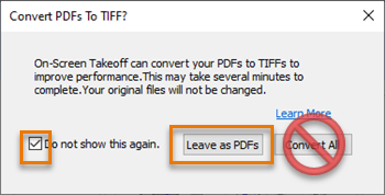 Convert to TIF prompt