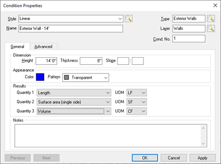 Boost Wall Condition Properties dialog box updated