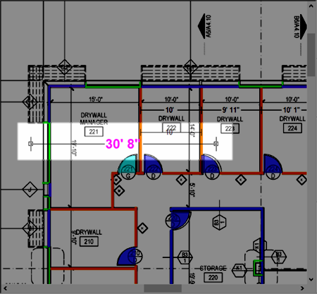 Move Dimension line over existing linears