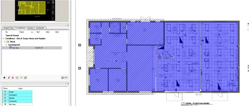 On-Screen Takeoff's Takeoff Boost results before update