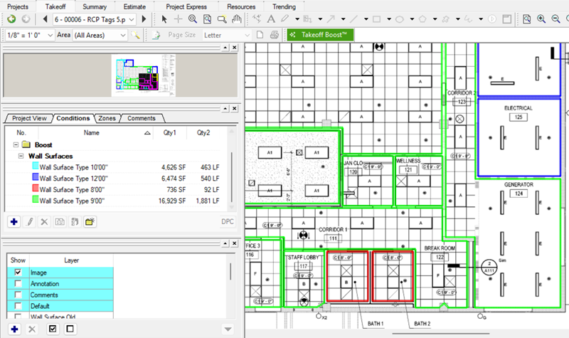 On-Screen Takeoff's Takeoff Boost results after update