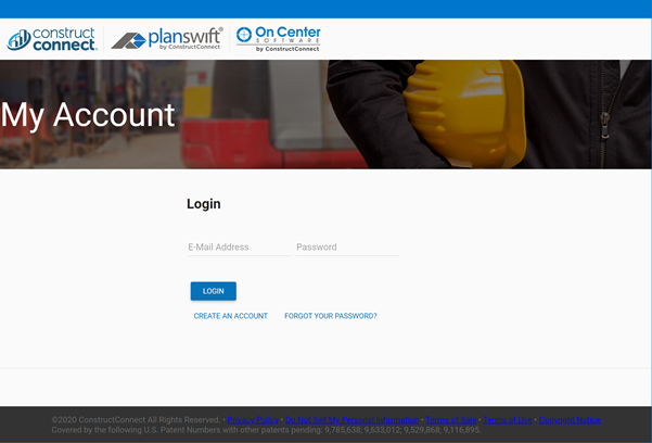 Co-Branded Customer Portal Login page