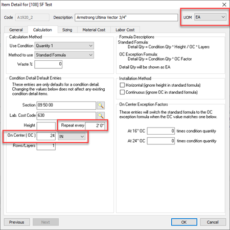 QB EA Item Setup - General