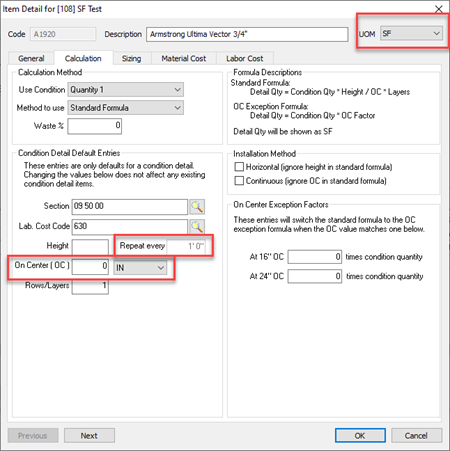 QB EA Item Setup - General