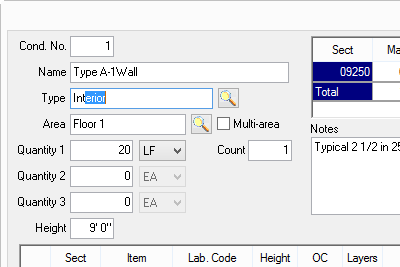 Quick Bid Type ahead example