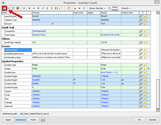 PlanSwift modifying the Labeled Count Tool