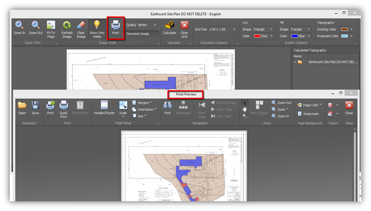PlanSwift Earthworks Plugin example