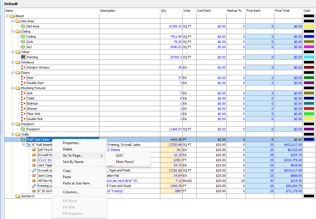 PlanSwift 11 Takeoff Boost toolbar