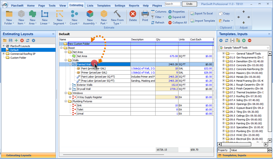 PlanSwift 11 Takeoff Boost toolbar