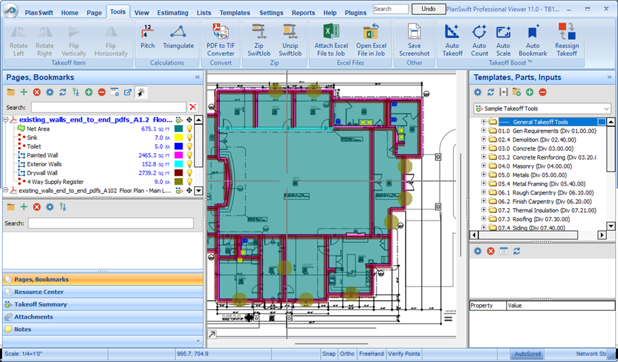 PlanSwift 11 Tools Tab.png