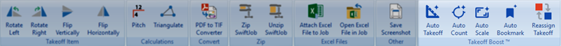 PlanSwift Tools toolbar showing the AI tools section highlighted
