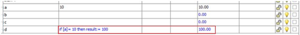 PlanSwift Basic IF-THEN formula example 1