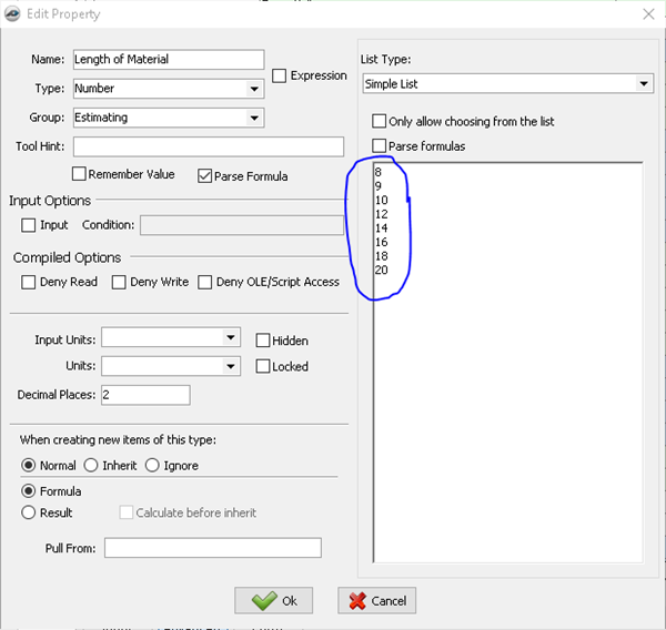 PlanSwift Nested Formulas 3