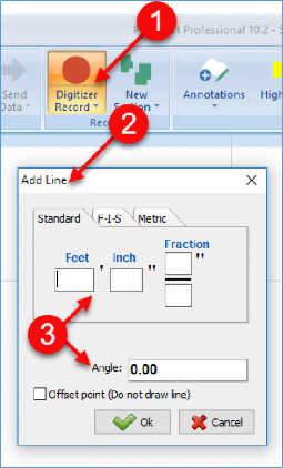 PlanSwift add line