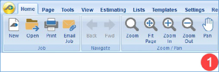 PlanSwift Pan button