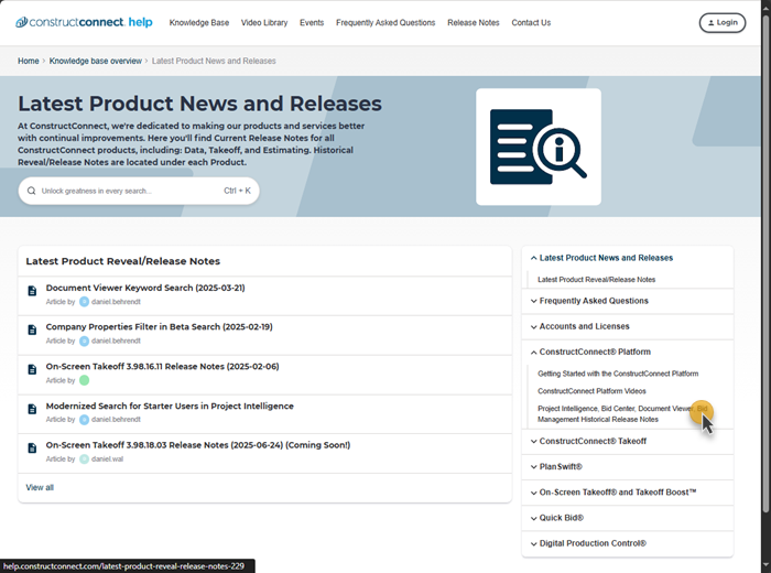 the knowledgebase frequently asked questions by product