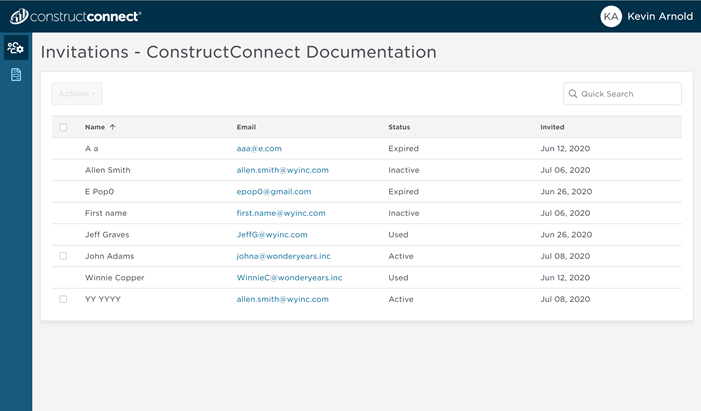 User Management Portal Users tab