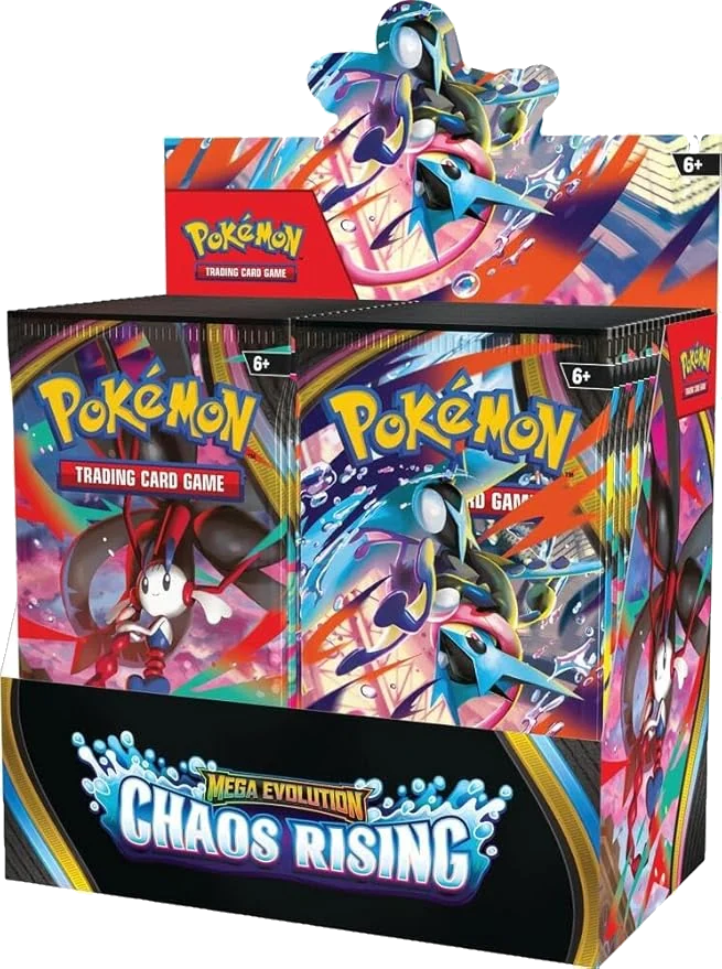 Pokémon TCG: Mega Evolution—Chaos Rising Booster Display