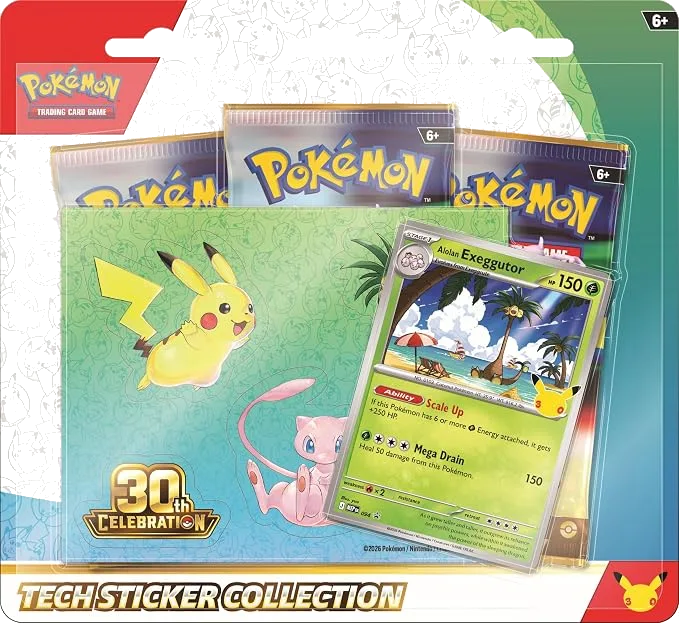 Pokémon TCG: 30th Celebration Tech Sticker Collection