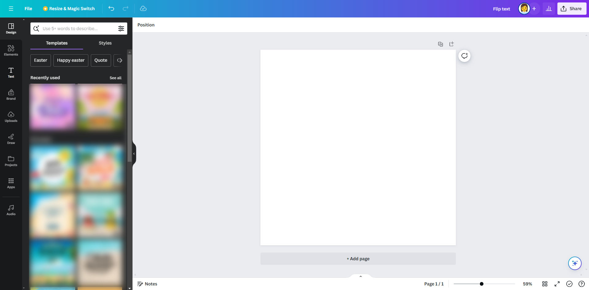 How to Flip Text in Canva