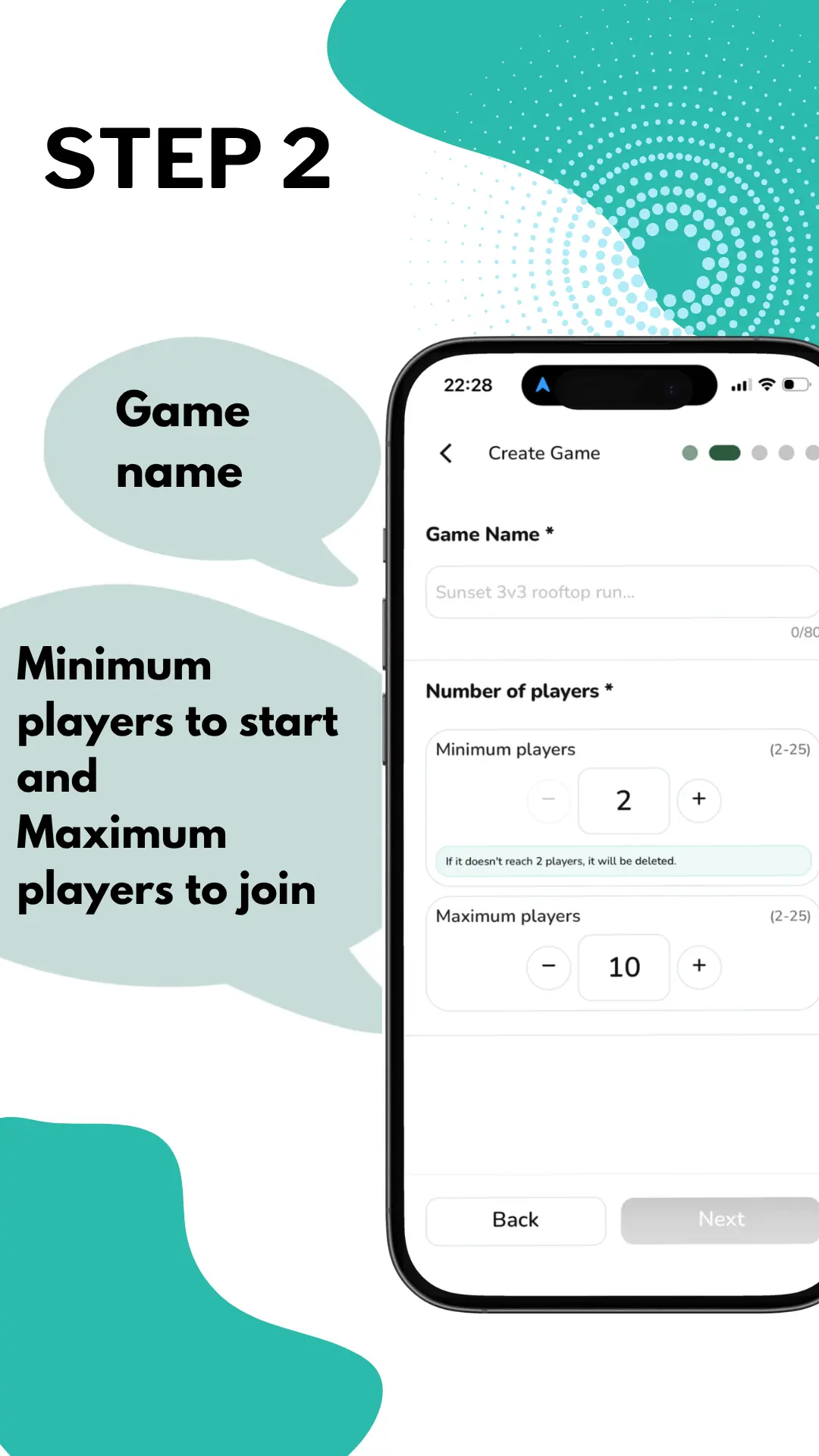 Create a game — step 3